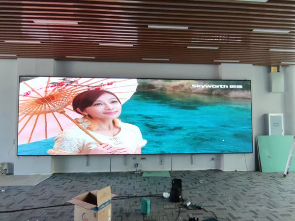 即墨P1.53led小间距屏安装案例